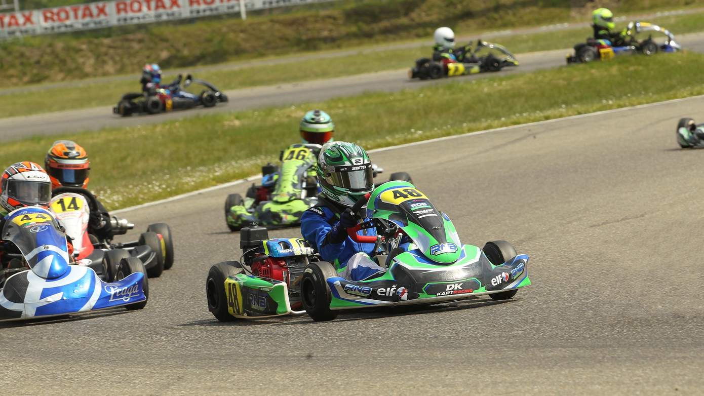 Snelle Roan Boerema staat zijn mannetje in Genk en wordt tweede in GK4 Kart Series!