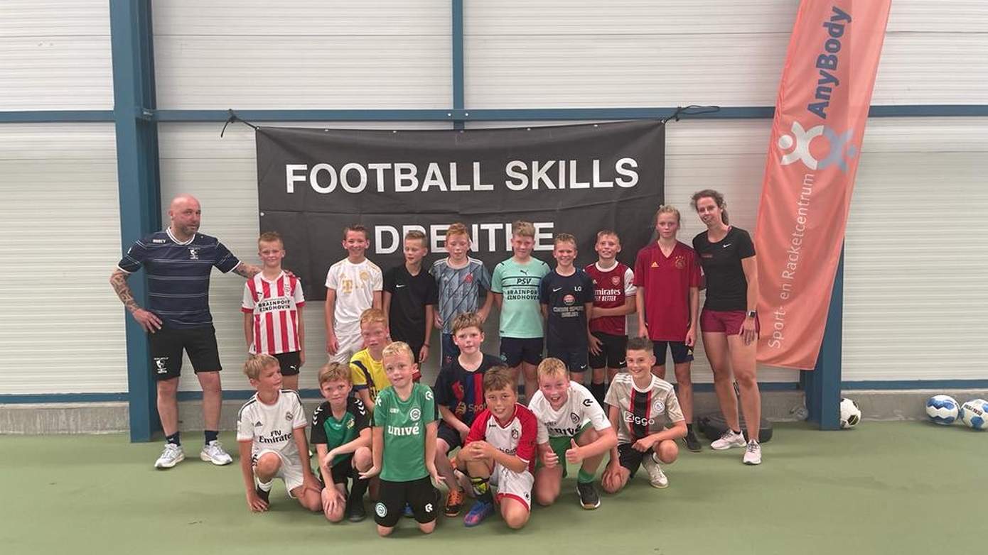 Succesvolle eerste selectiedag van de FSD Academy door Football Skills Drenthe en Sportcentrum Anybody in Beilen