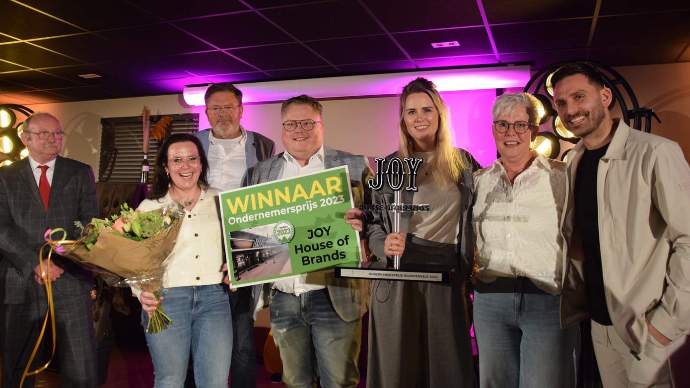 Joy House of Brands wint Ondernemersprijs 2023 van gemeente Noordenveld