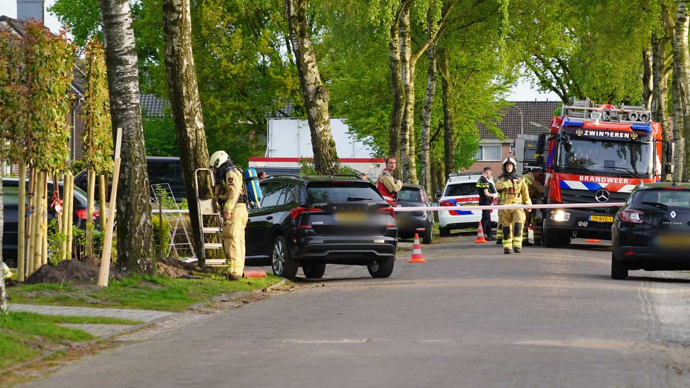 Woningen ontruimd vanwege gaslek in tuin na planten van boompjes