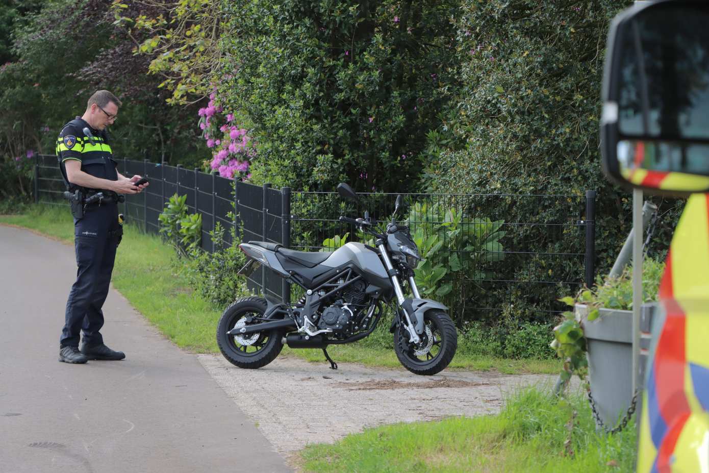 Motorrijder gewond bij eenzijdig ongeval