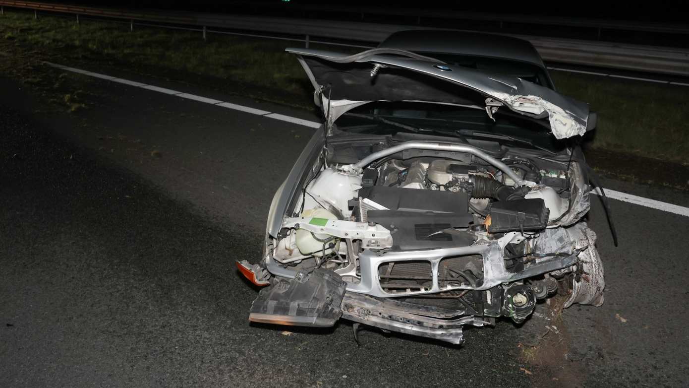 N33 uren afgesloten vanwege eenzijdig ongeval