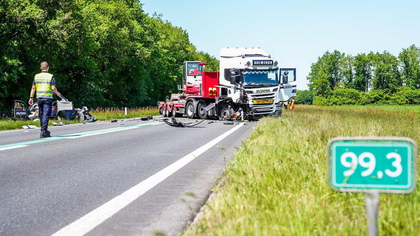 Twee doden bij ongeval op N34
