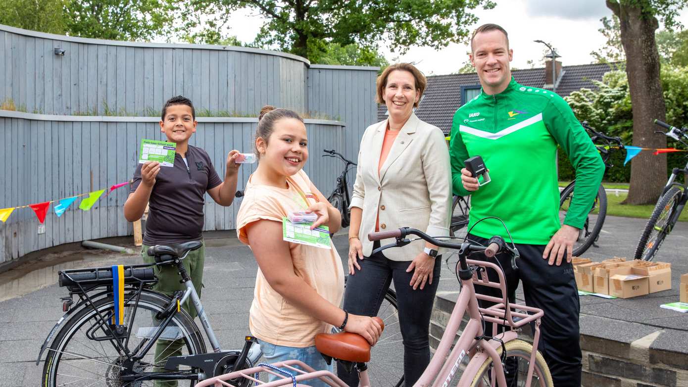 Fiets naar school-week groot succes: 1000 kinderen in Borger-Odoorn deden mee 