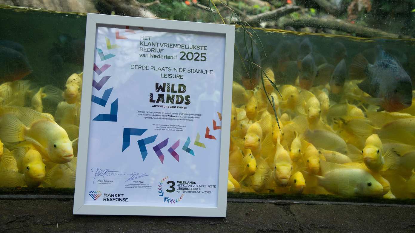 Wildlands Emmen is klantvriendelijkste dierenpark van Nederland 