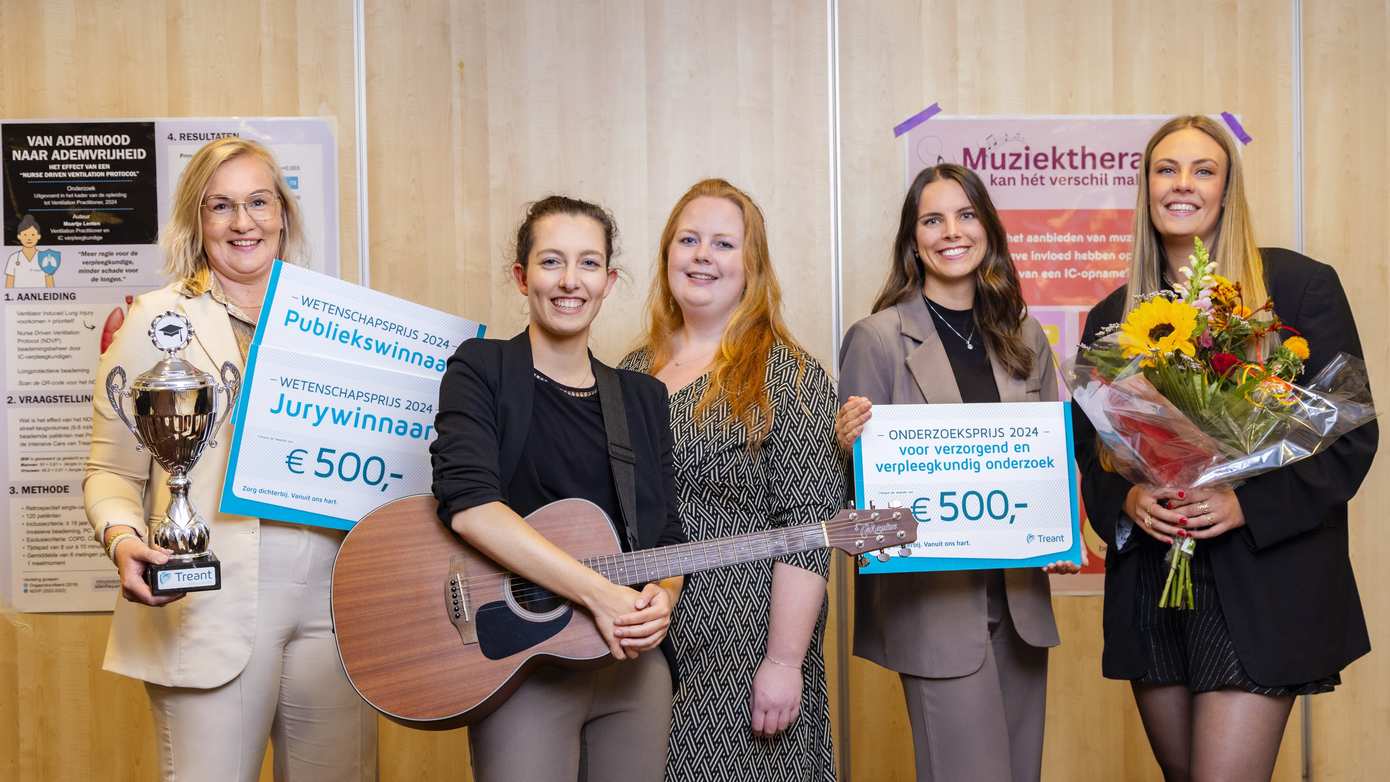 IC-verpleegkundigen winnen Treant Wetenschaps- en Onderzoeksprijs