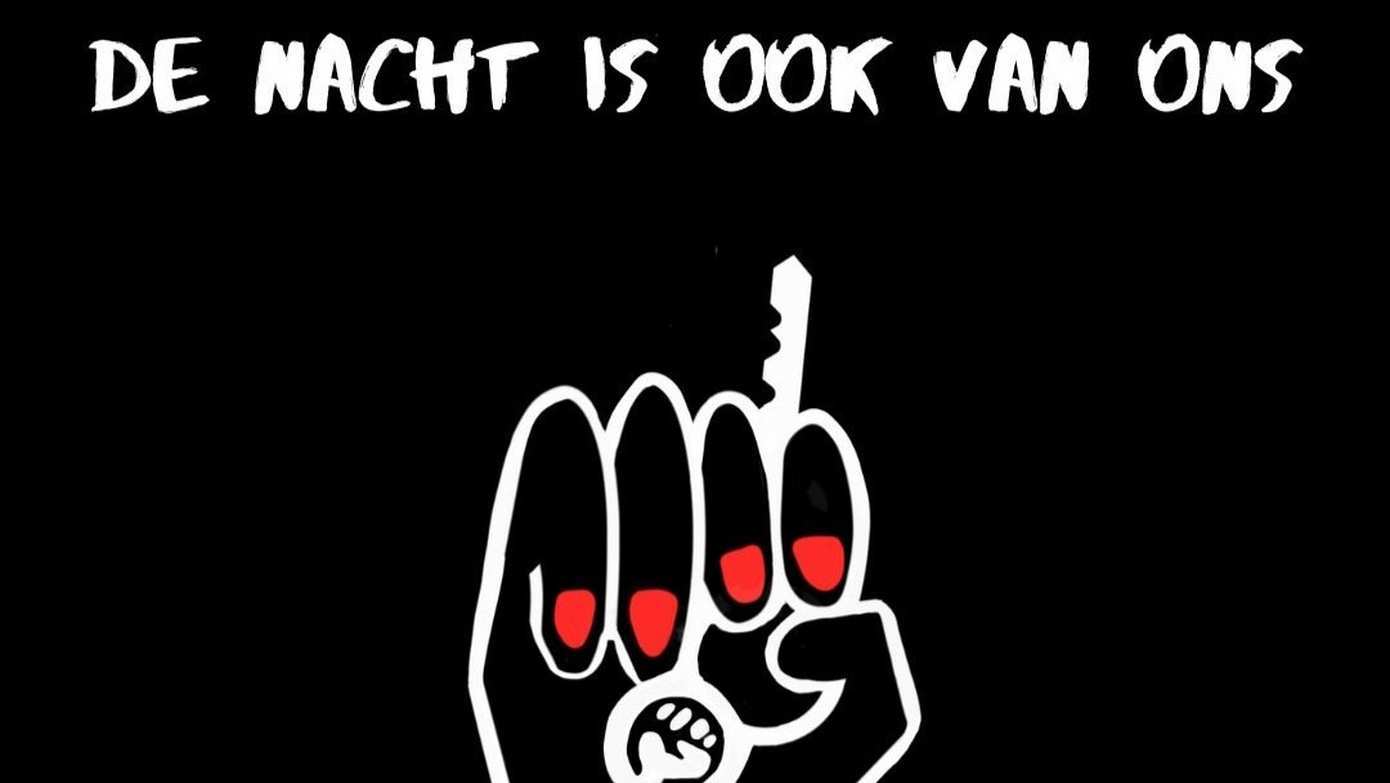 Demonstratie langs onveilig ervaren plekken tijdens De nacht is ook van ons