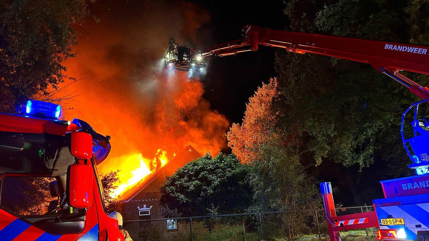 Grote brand verwoest woning met B&B