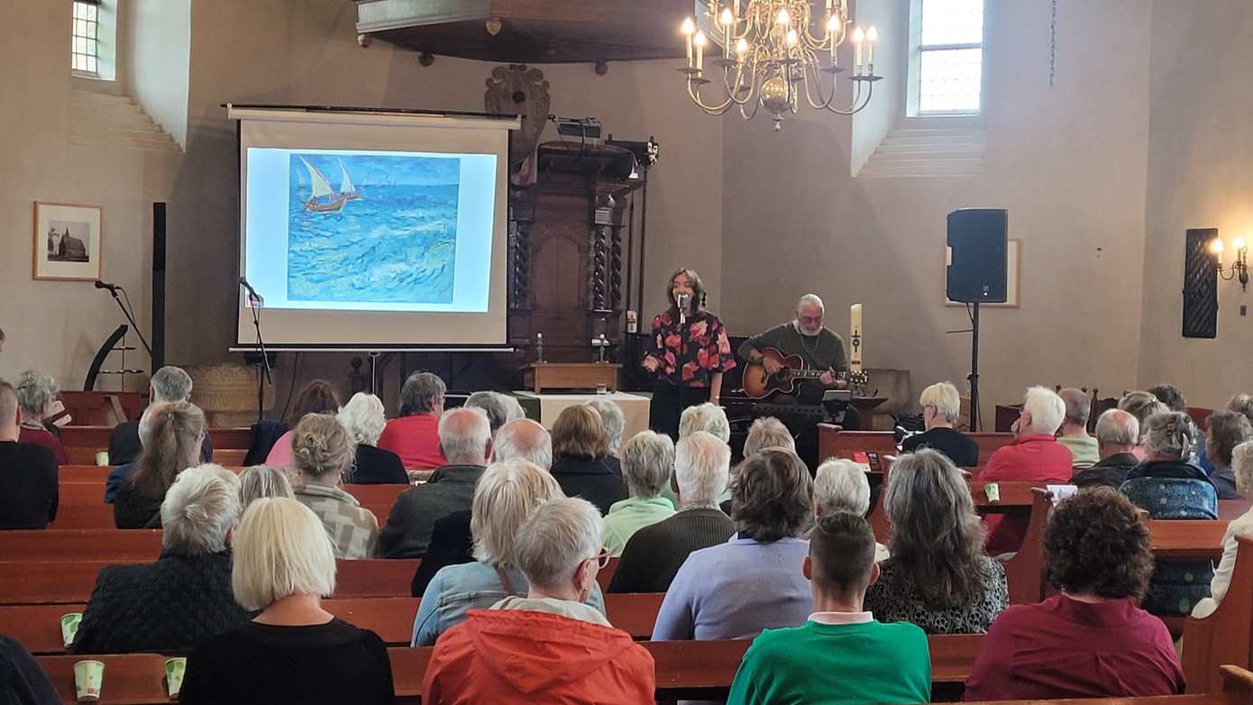 Van Gogh komt tot leven, in woord en muziek in Zweeler kerk