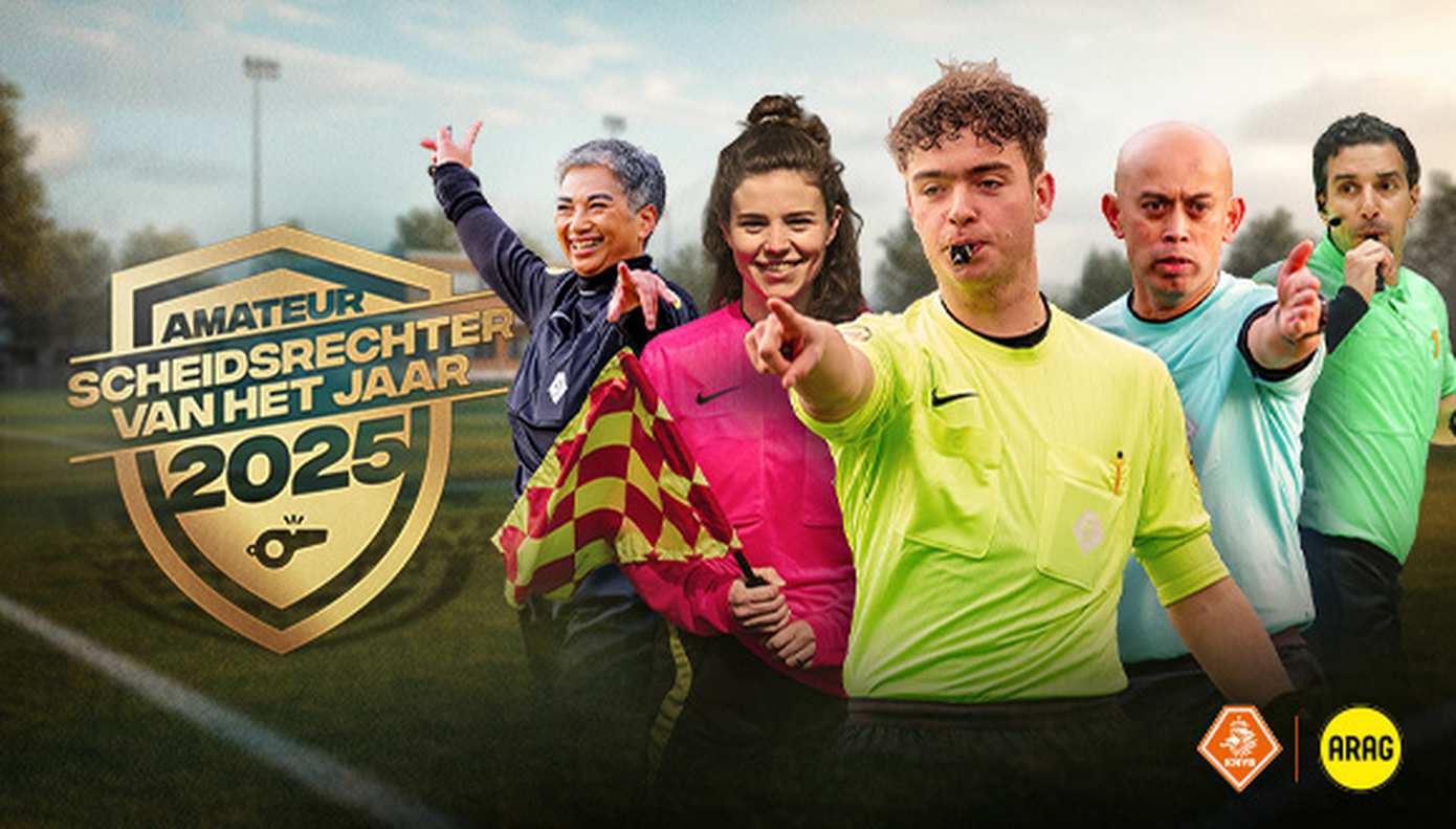 KNVB en ARAG starten vierde editie Amateurscheidsrechter van het Jaar Verkiezing