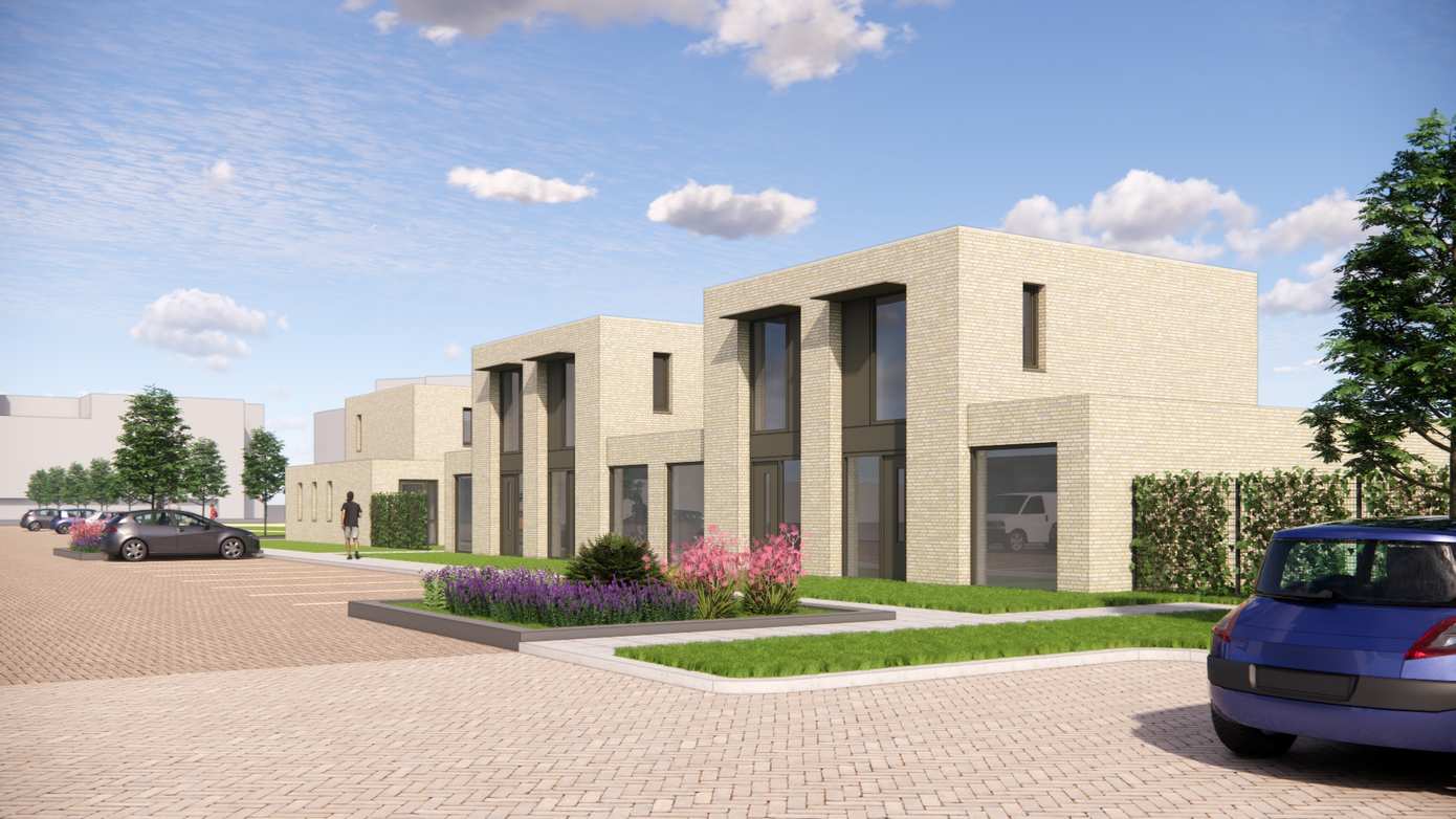 Aftrap nieuwbouw acht huurwoningen Eilert Lubbersplein Musselkanaal