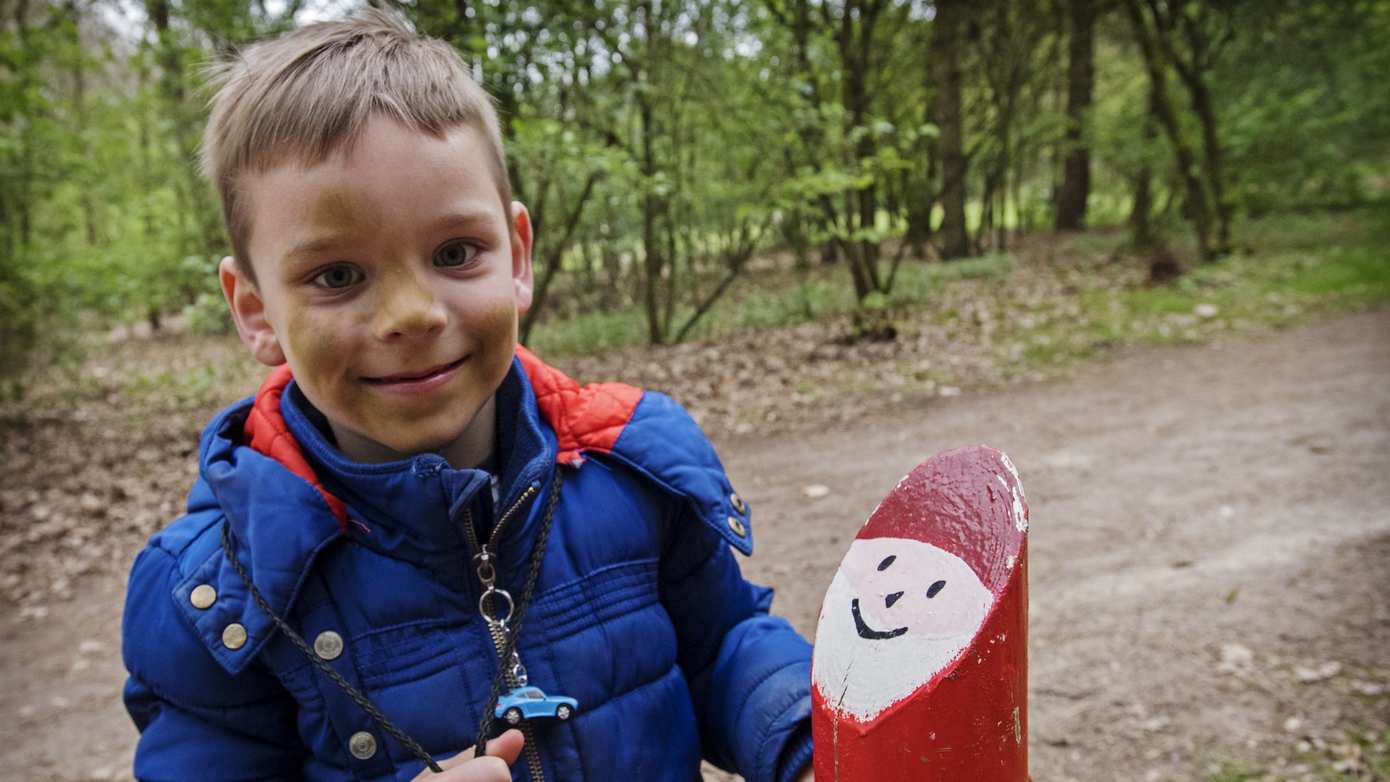 Met je kabouters naar de kabouters in het Drents-Friese Wold