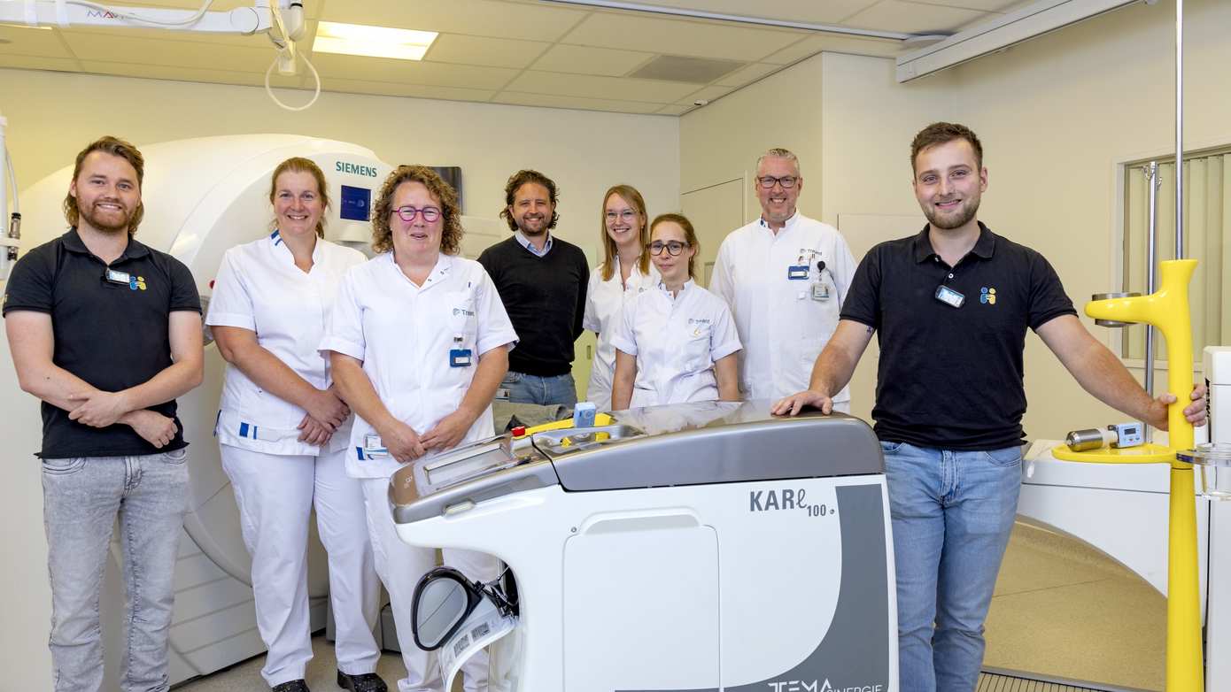 Uitvulsysteem op wieltjes voor radioactieve spuiten: Treant neemt Karl in gebruik