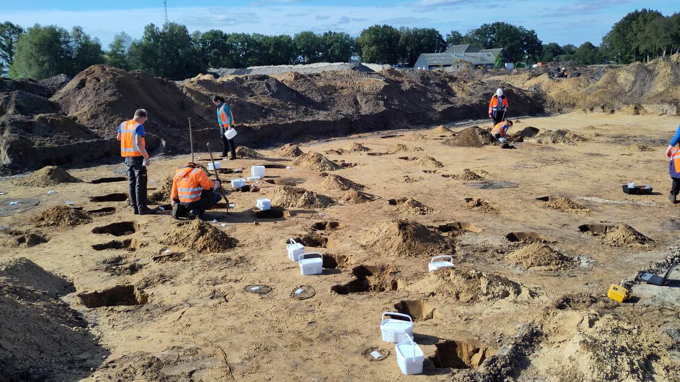 Open dag opgraving Koesteeglocatie Borger