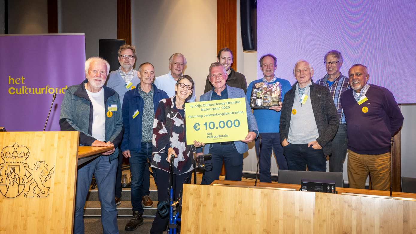 Cultuurfonds Drenthe Natuurprijs 2025 en Cultuurfonds Drenthe Cultuurprijs 2025 uitgereikt