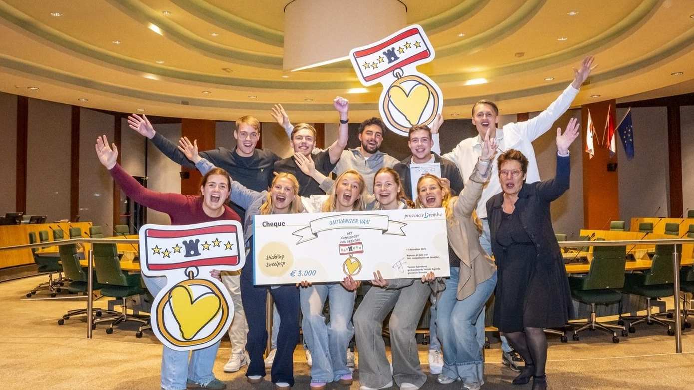 Stichting Sweelpop ontvangt Hét Compliment van Drenthe 2025
