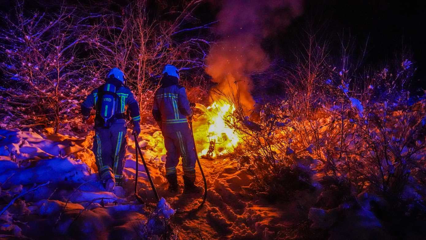 Scooter gaat in Emmen in vlammen op
