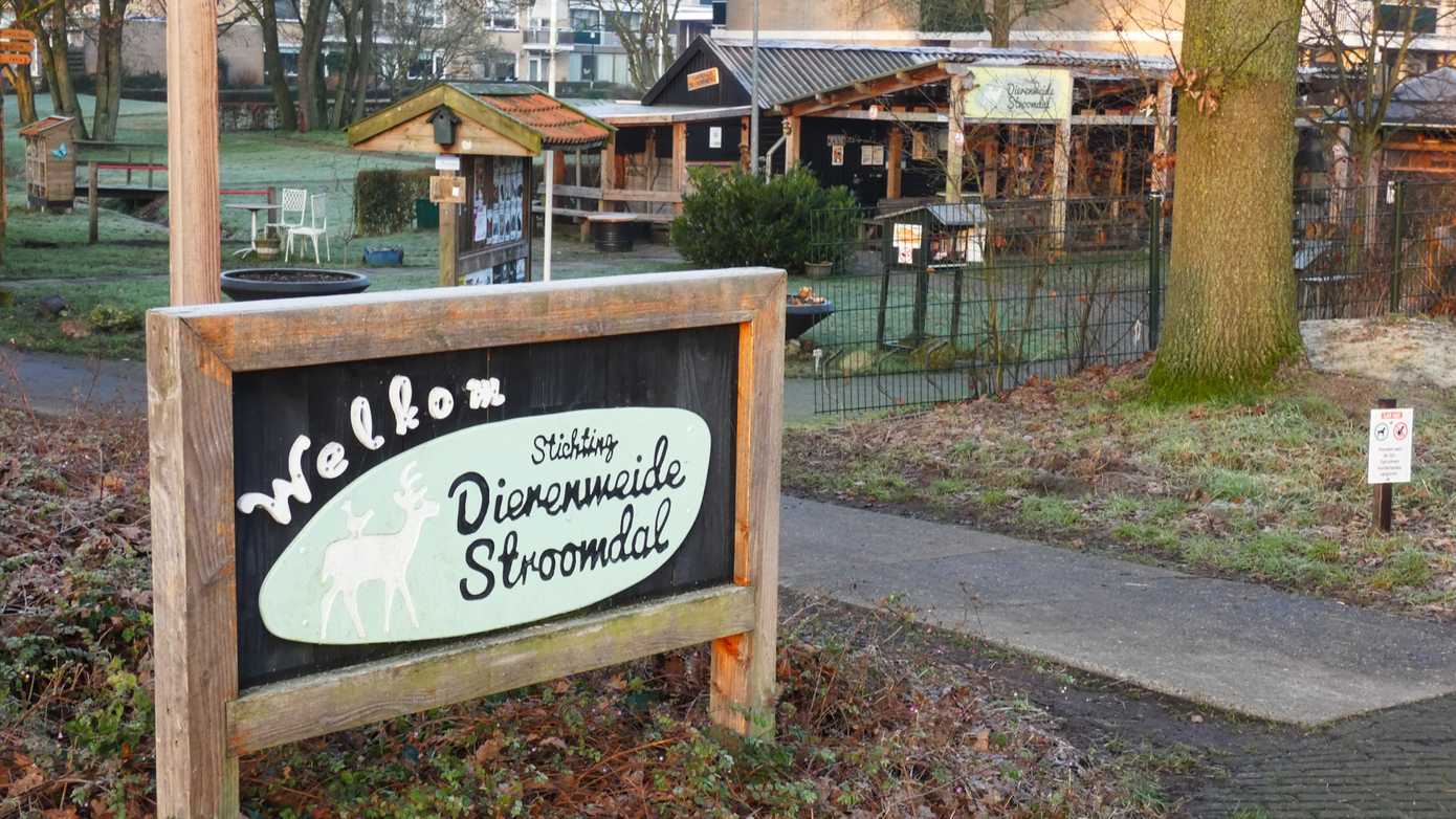 Ruit van tuinschuur dierenweide vernield door jongeren