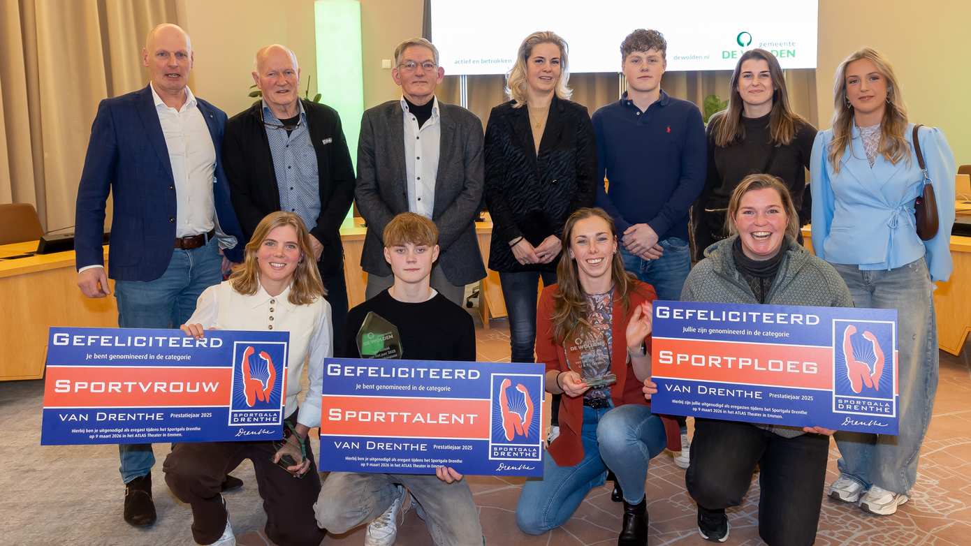 Sporters van het jaar 2025 in De Wolden bekendgemaakt