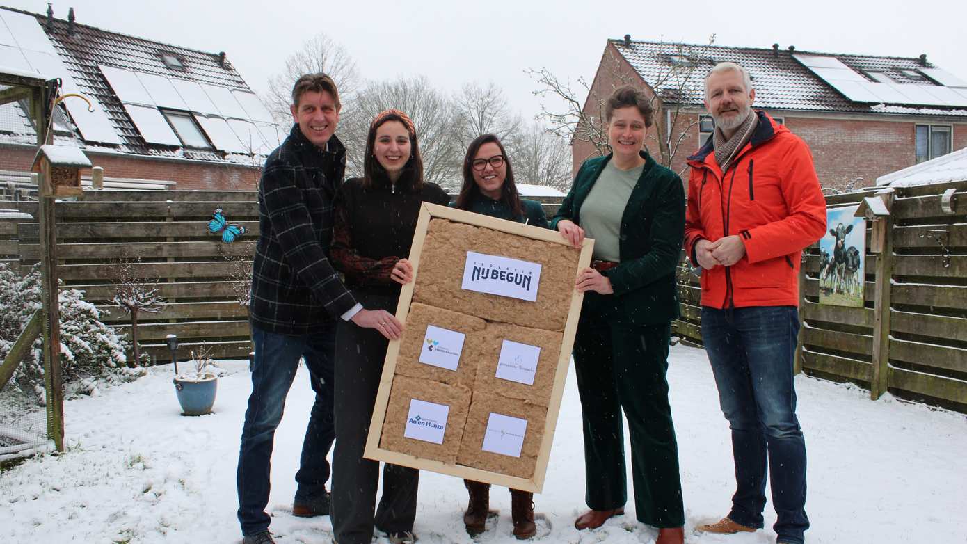 Aa en Hunze, Noordenveld, Tynaarlo en Westerkwartier helpen inwoners met gezamenlijke isolatieaanpak binnen Nij Begun