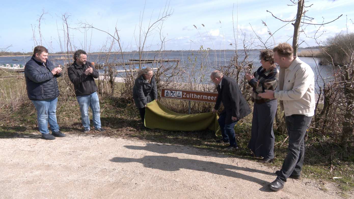College Noordenveld onthult eerste naambord Zulthermeer