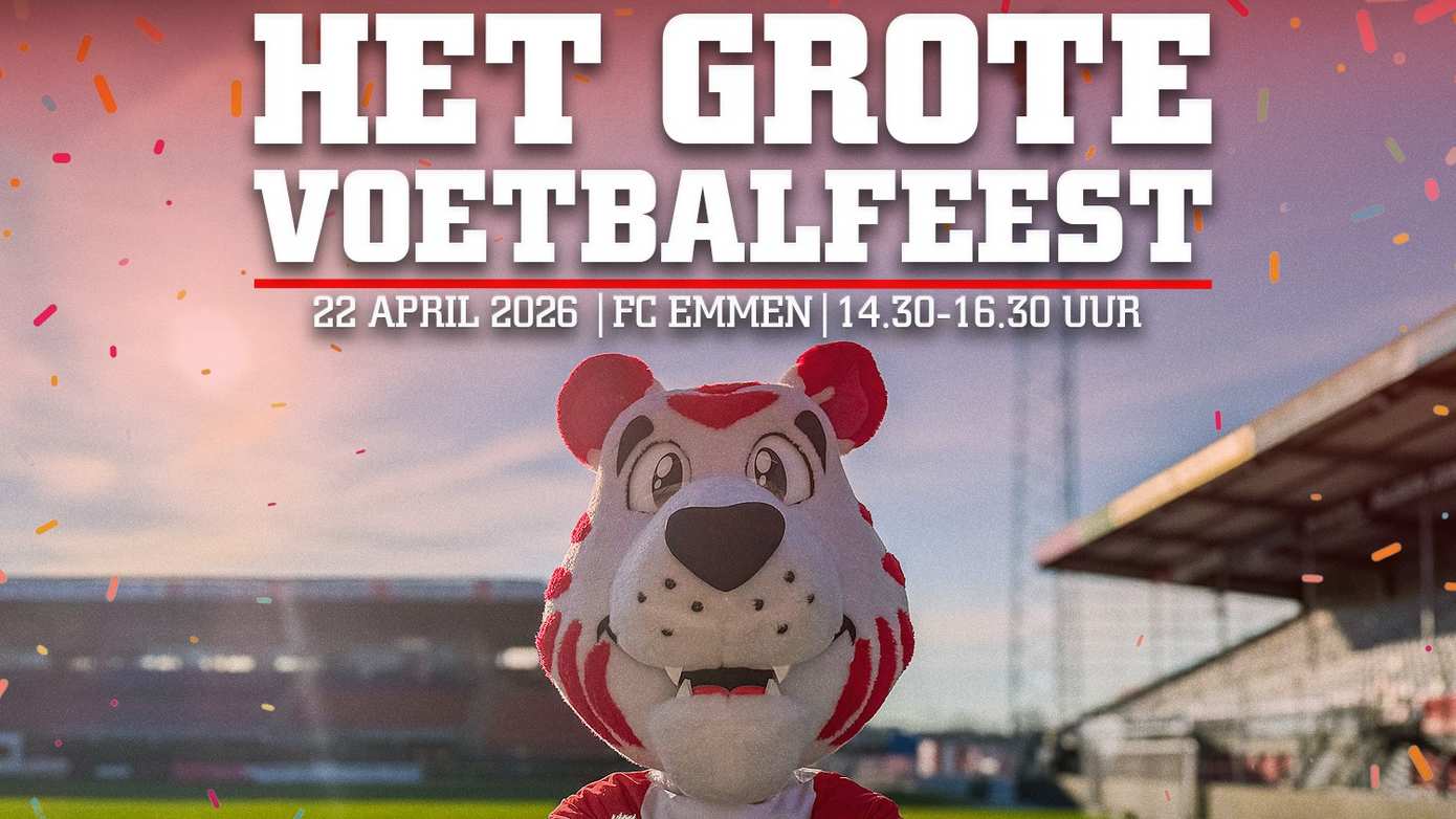 Woensdag 22 april organiseert FC Emmen het grote voetbalfeest