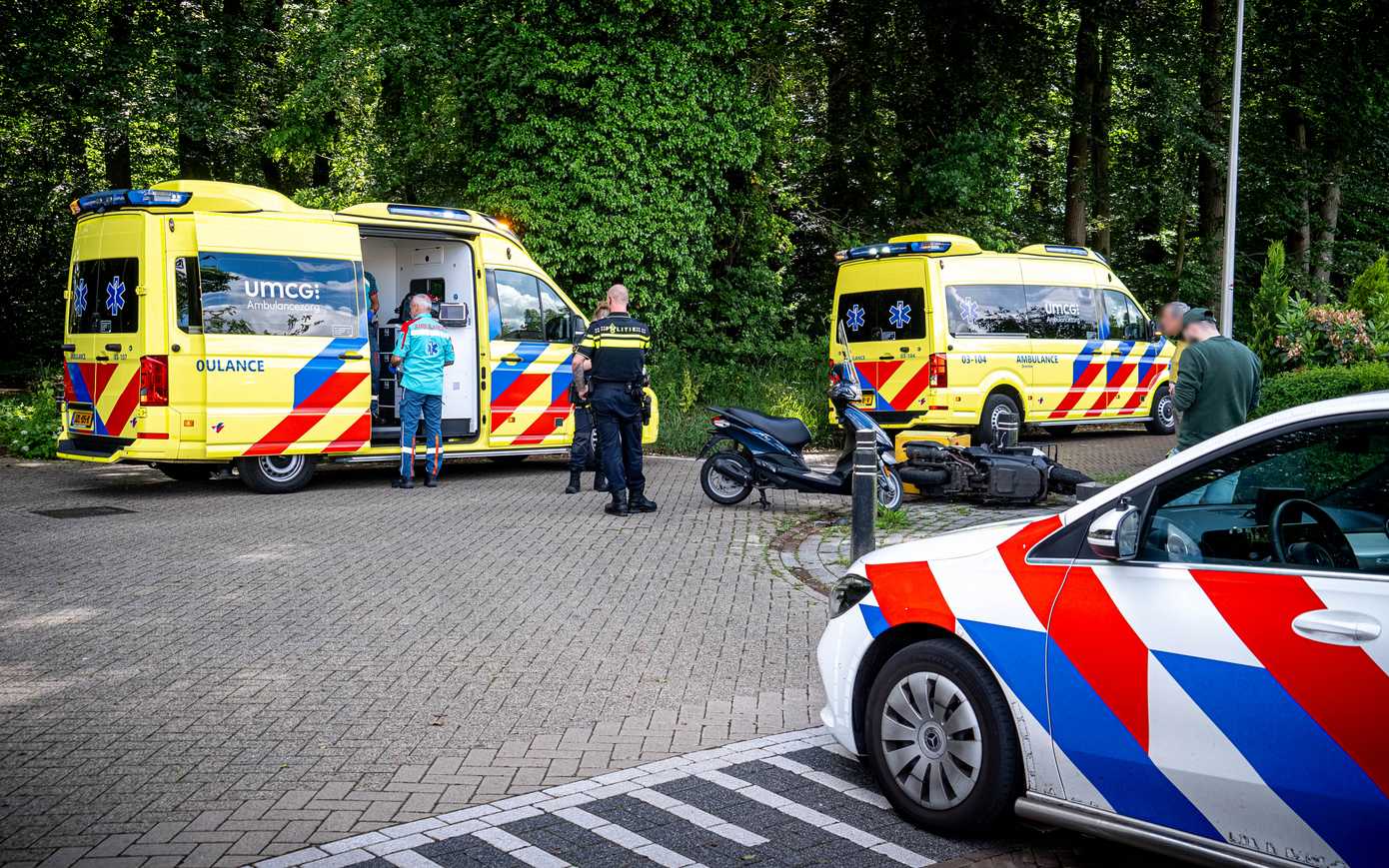 Gewonde bij ongeluk tussen twee scooters